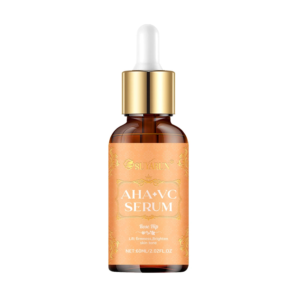 SUYARUN AHA + Vitamin C Serum - Exfoliating Brightening Facial Essence for Dark Spots, Dullness & Uneven Skin Tone. Oasis Select 60ml