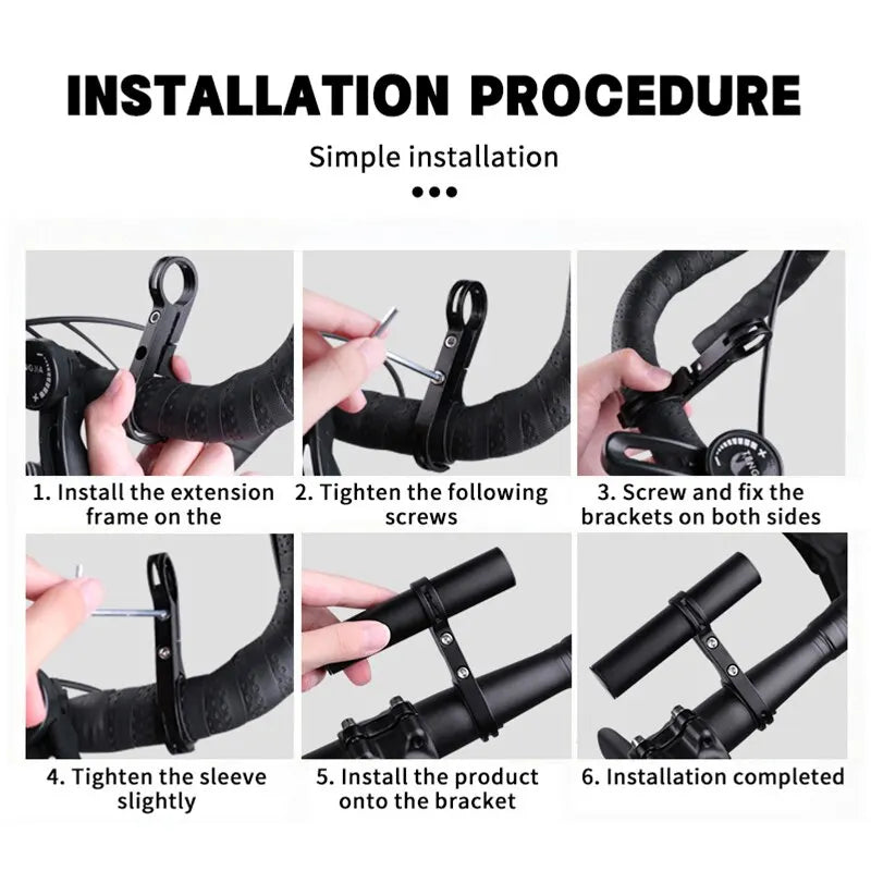 Multifunctional Bicycle Handlebar Extender, Lightweight and Durable Handlebar Extension Bracket Oasis Select