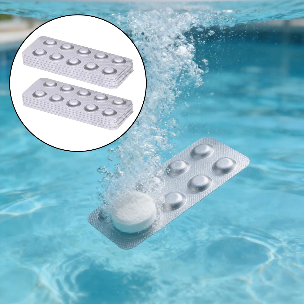 100pcs DPD1 Pool Water Test Tablets For Swimming Pool Spa HotTub Water Quality Analysis And Cleaning Tool Oasis Select