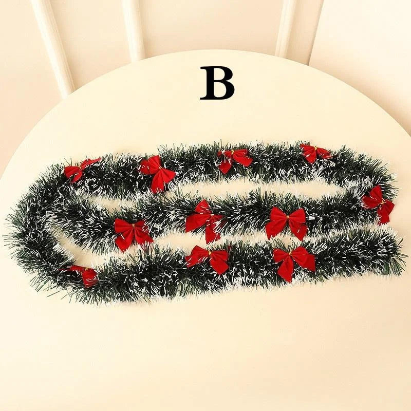 2M Christmas Ribbon Garland with Bows – Tree & Party Decor Christmas Ribbon Garland Oasis Select B