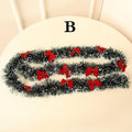 2M Christmas Ribbon Garland with Bows – Tree & Party Decor Christmas Ribbon Garland Oasis Select B