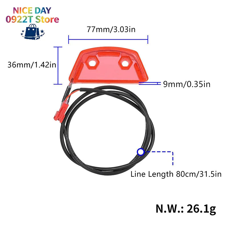 Taillight Warning Lamp For Kukirin G2 Max Electric Scooter Rear Tail Light Assembly Replacement Accessories Parts@#X Oasis Select
