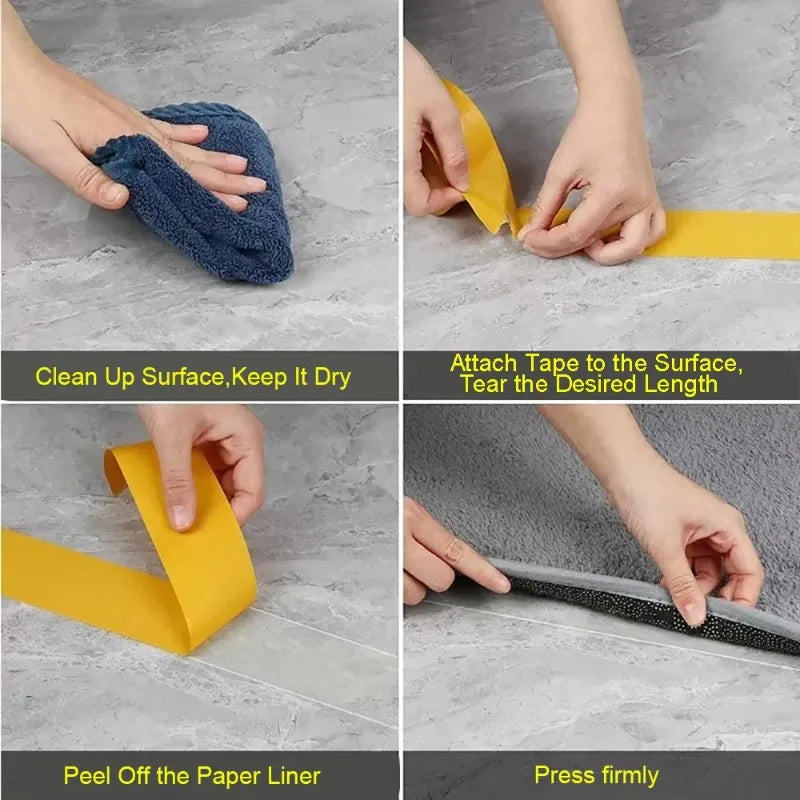 Super Traceless Carpet Adhesive Double Sided Cloth Base Tape with Strong Fixation High Viscosity for Waterproof Translucent Mesh Oasis Select