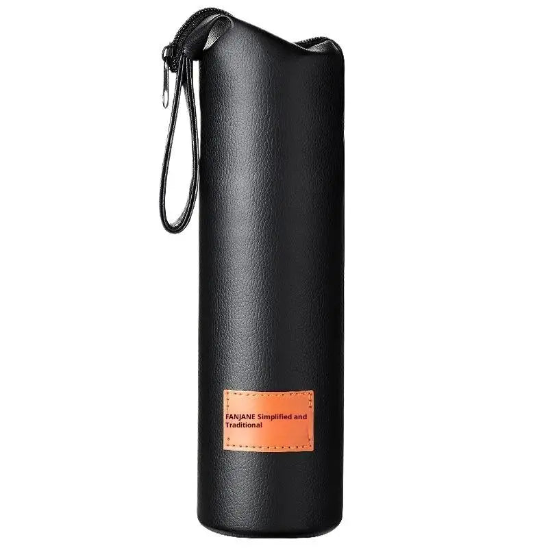 1PC Leather Cup Sleeve Sport Water Bottle Cover Case With Rope Portable Vacuum Glass Cup Sleeve Cup Pouch Camping Accessories Oasis Select