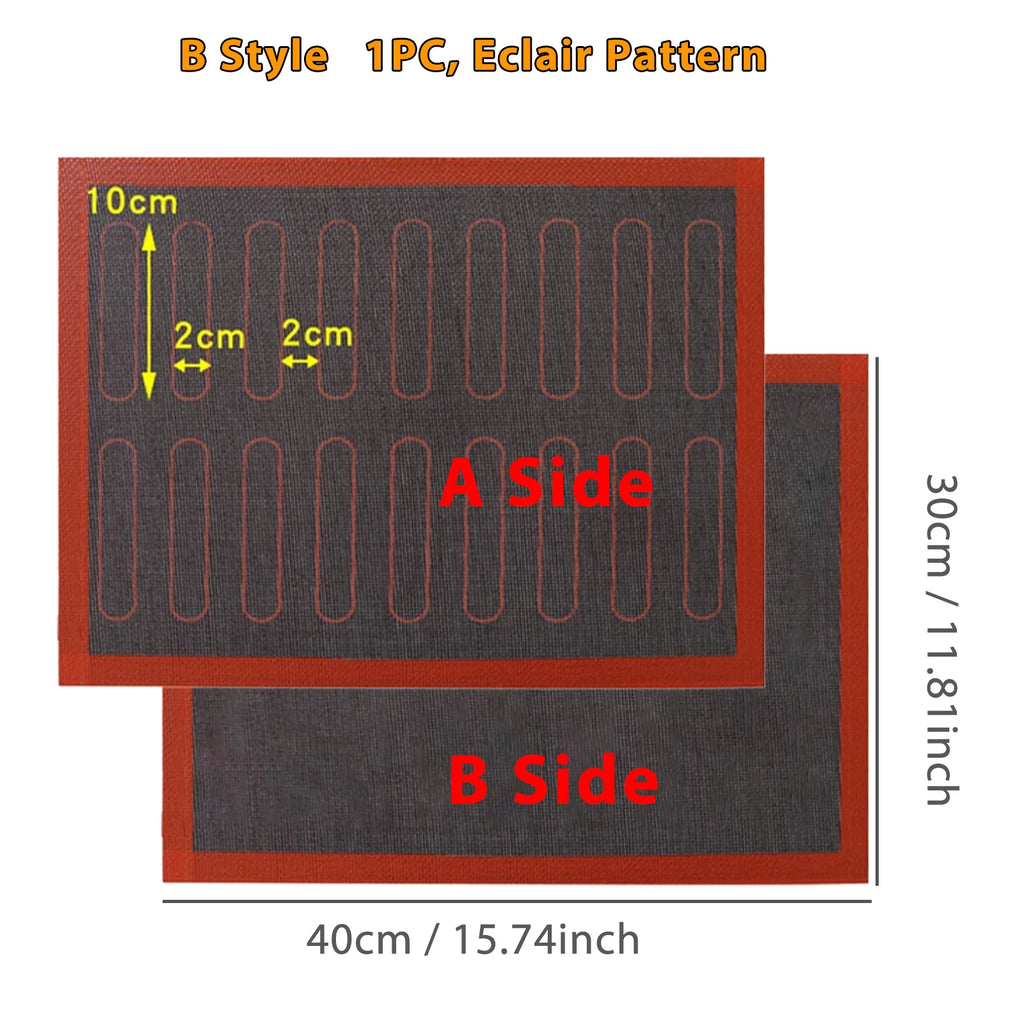 Perforated Silicone Baking Mat – Non-Stick Reusable Oven Liner Silicone Baking Mat Oasis Select B-Eclair