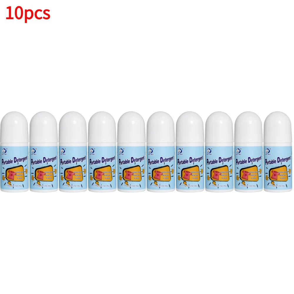 Clothes Stain Removal Rolling Ball Portable Stain Cleaning Detergent Decontamination Pen Powerful Dust Cleaner Remover Oasis Select 10pcs