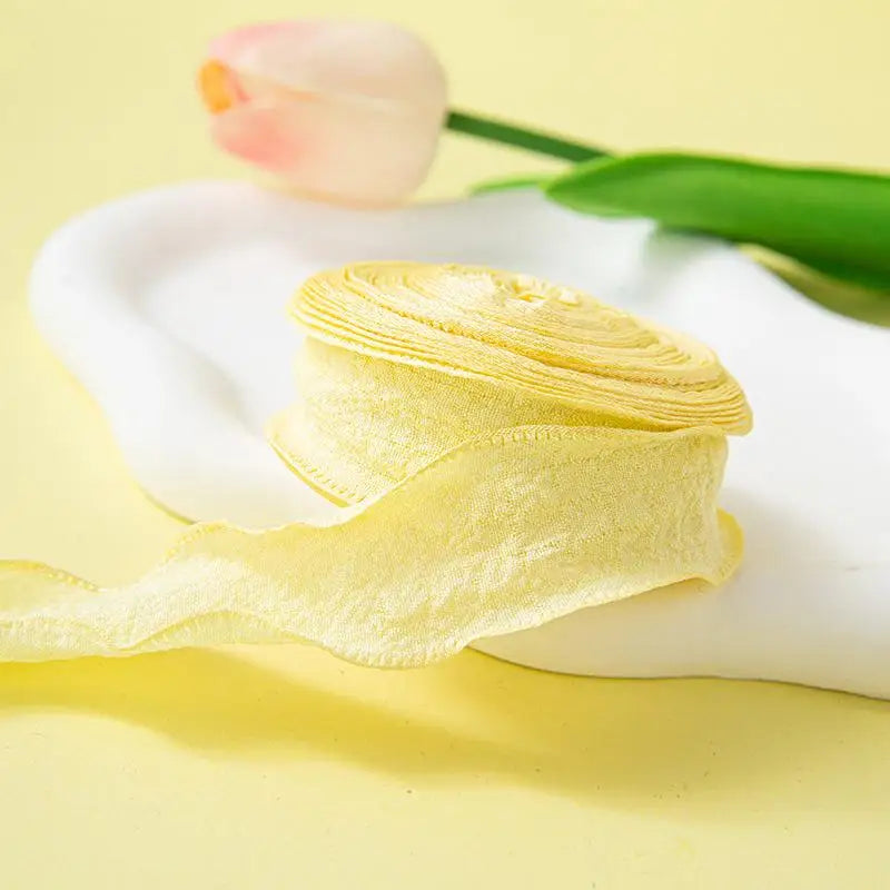 Fishtail Ruffled Linen Ribbon Roll – Weddings, Gifts & Crafts