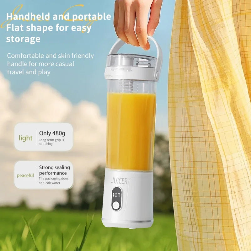 Portable Blender 600ML Electric Juicer Fruit Mixers 4000mAh USB Rechargeable Smoothie Outdoor Fresh Fruit Blender Personal Juice Oasis Select