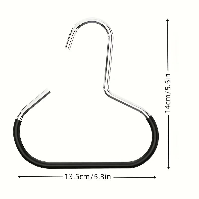 5pcs Stainless Steel Hat Hanger Organizer, Non-Slip Round Ring Closet Hooks for Hats Scarves, Space-Saving Storage for Wardrobe Oasis Select