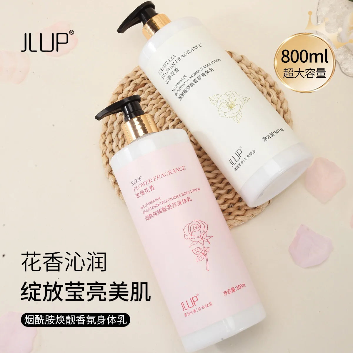 800ml Nicotinamide Body Lotion – Rose Scent, Hydrating & Brightening Body Moisturizer Lotion Oasis Select
