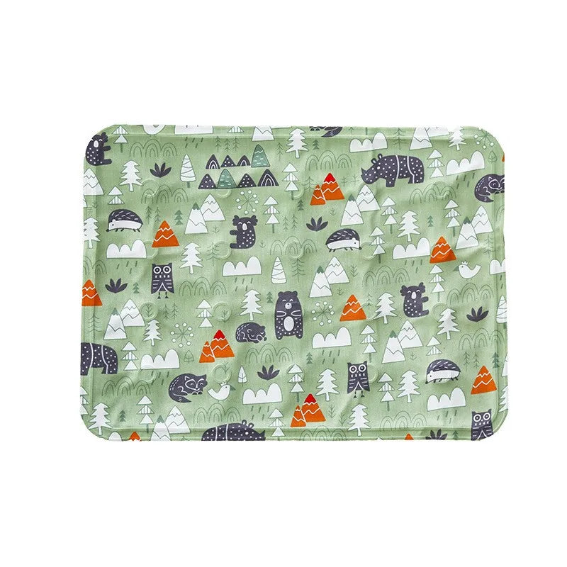 Dog Cooling Mat Summer Pet Cold Bed Extra Large for Small Big Dogs Pet Accessories Cat Durable Blanket Sofa Cat Ice Pad Blanket Oasis Select green 30x40cm