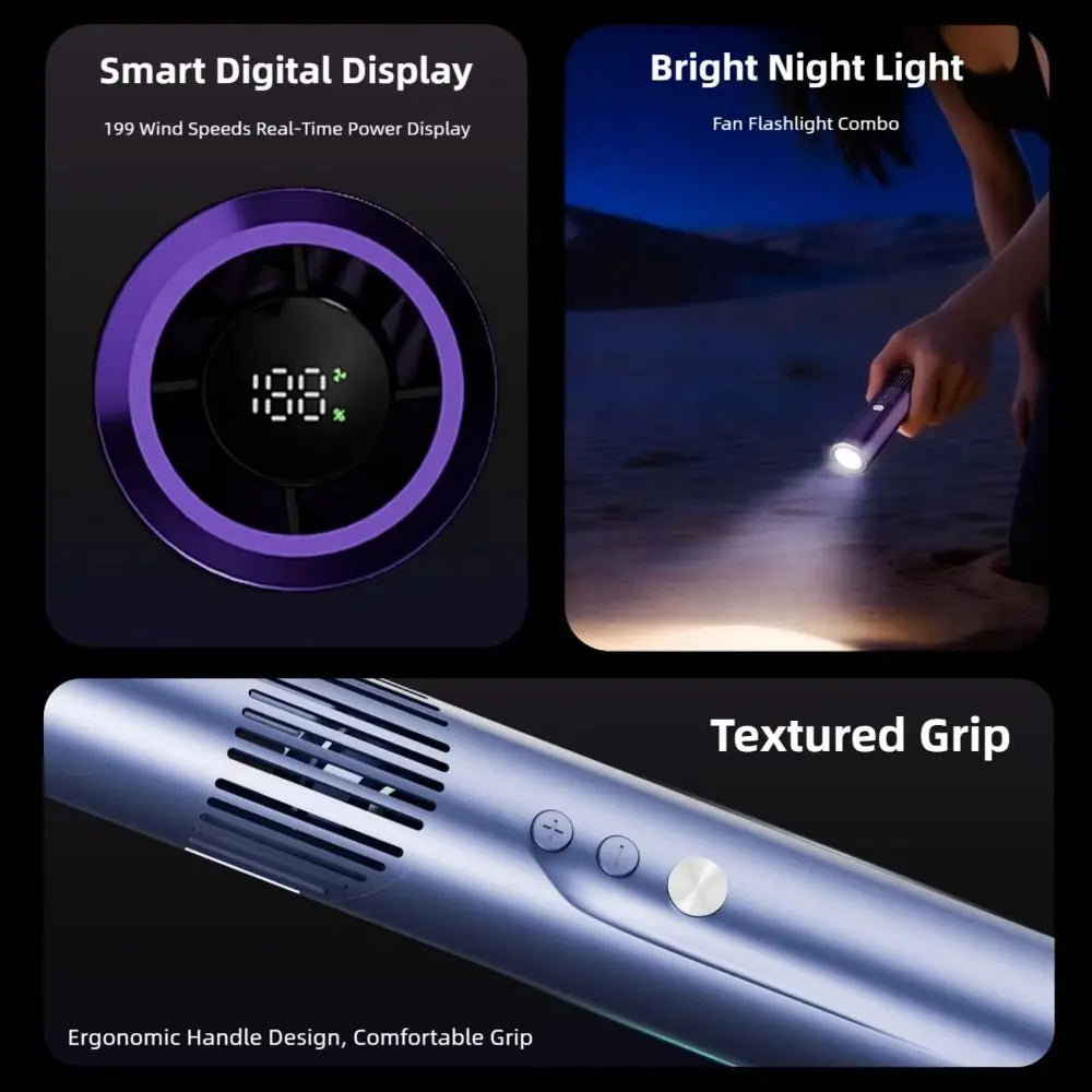 Portable Mini Cooling Fans USB Rechargeable Ice Compress Handheld Folding Fan High Speed Lipstick Size Air Conditioner Fan Oasis Select