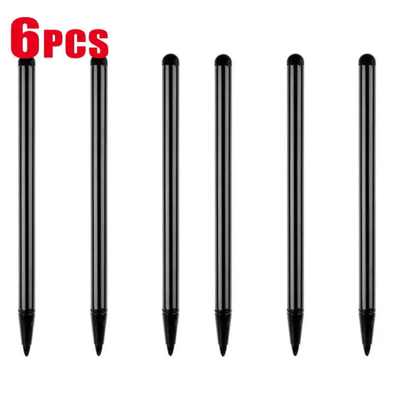 1-6pcs Universal Dual Use Screen Pen For Ipad Stylus For Lenovo Android Tablet Phone Stylus For Xiaomi For Samsung Capacitance P Oasis Select Black 6pcs