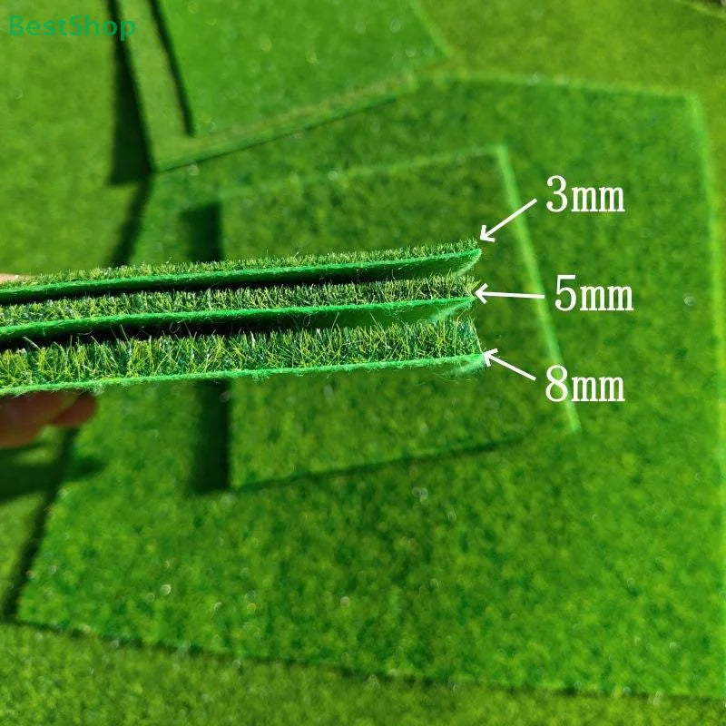 Artificial Grass Mat 15/30cm Square – Fake Lawn Carpet 3/5/8mm