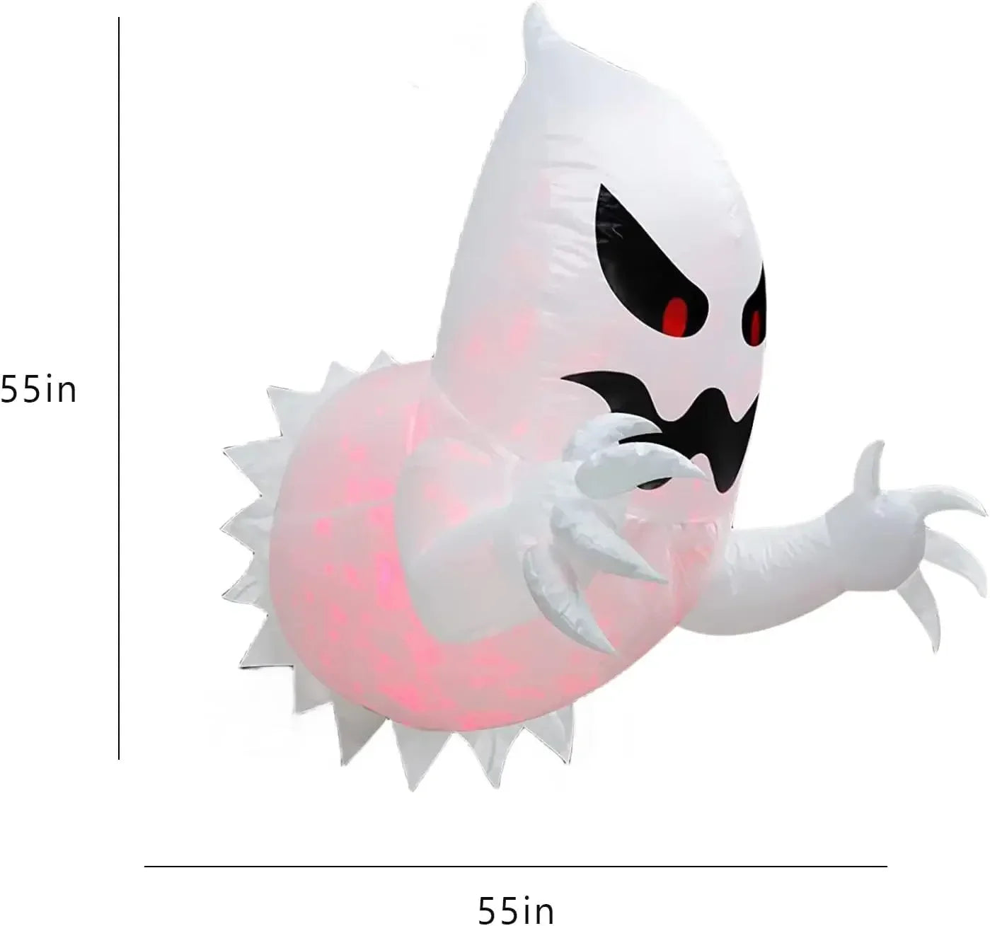 Inflatable Halloween Ghost Decoration Scary Airblown Outdoor Indoor Yard Garden Party Prop for Haunted House Spooky Atmosphere Oasis Select