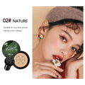 Ocheal BB Cream Air Cushion Compact Make Up Foundation Concealer Cream for Face Cosmetics Makeup Mushroom Head Puff Oasis Select 02 Natural