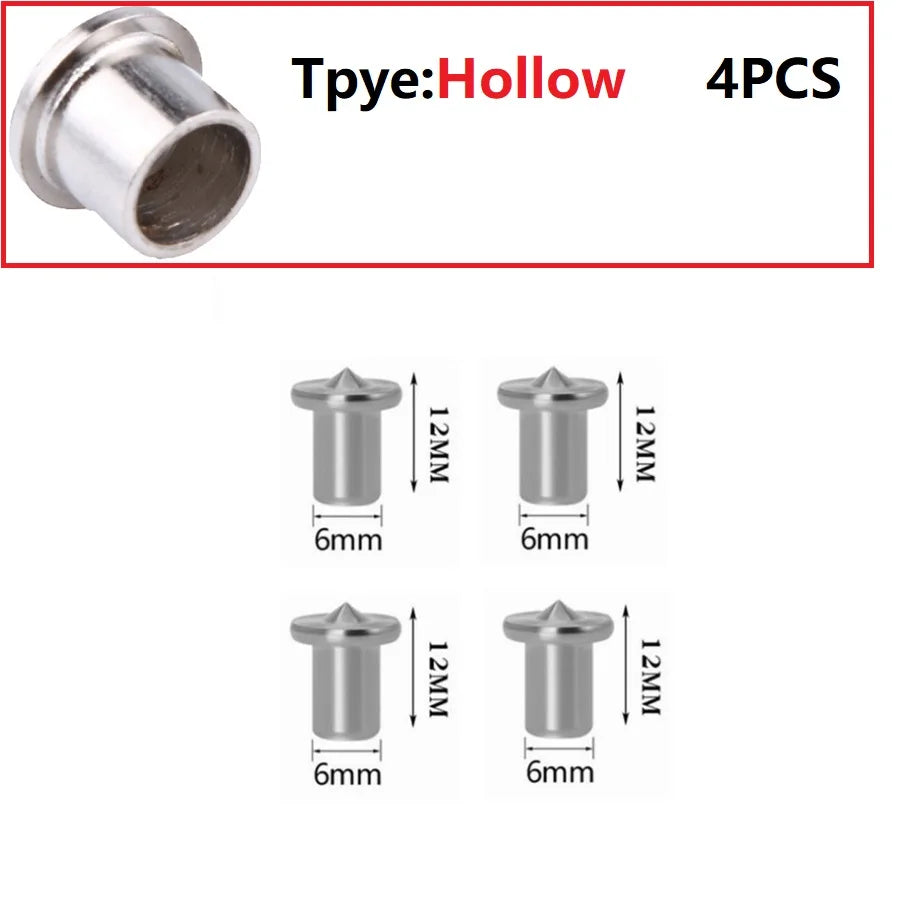 4pcs Dowel Centre Point Pin Set Wood Timber Marker Hole Tenon Center Set 6/8/10/12mm Hand Tool Parts Oasis Select hollow 6mm