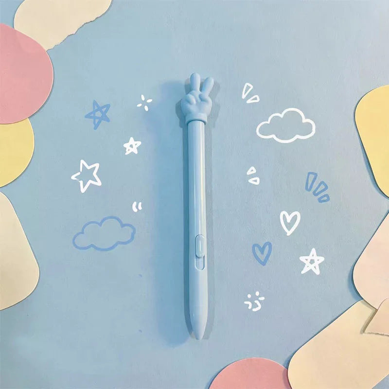 Cartoon Cat Paw Retractable Finger Reading Stick Telescoping Teacher Hand Pointer Creative Ballpoint Pen Student Stationery Oasis Select