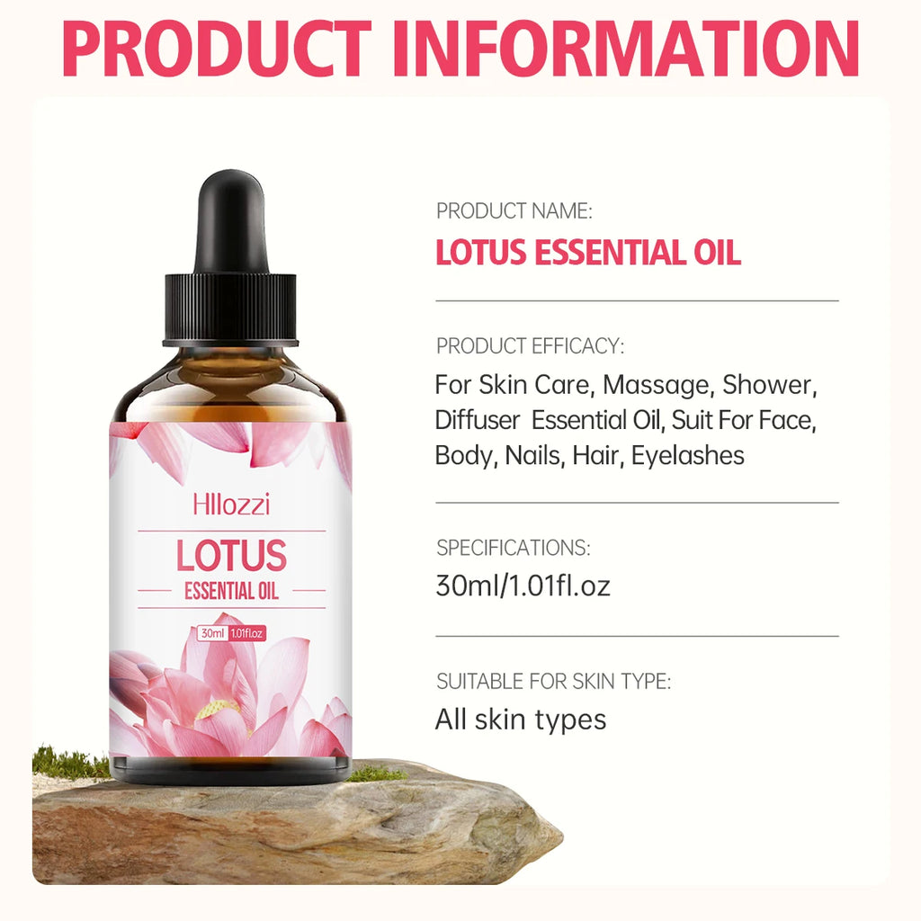 Lotus Essential Oil – Nourishing Multi-Use Oil for Face, Body & Hair