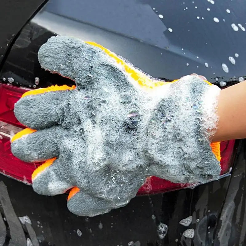 Double-Sided Coral Fleece Car Wash Mitt – Scratch-Free Glove Car Wash Mitt Oasis Select