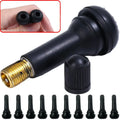 TR414 Tubeless Car Wheel Tire Valve Stems with Caps Tyre Rubber Valves with Dust Caps Black Rubber Valve Stems Accessories Oasis Select 4pcs