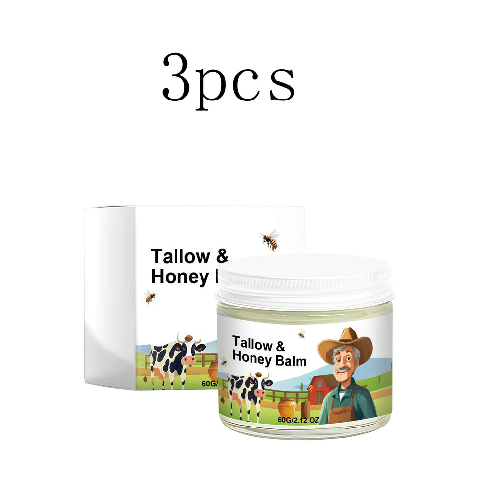 Beef Tallow & Honey Face Cream – Daily Moisturizer Face Moisturizer Cream Oasis Select 3boxed