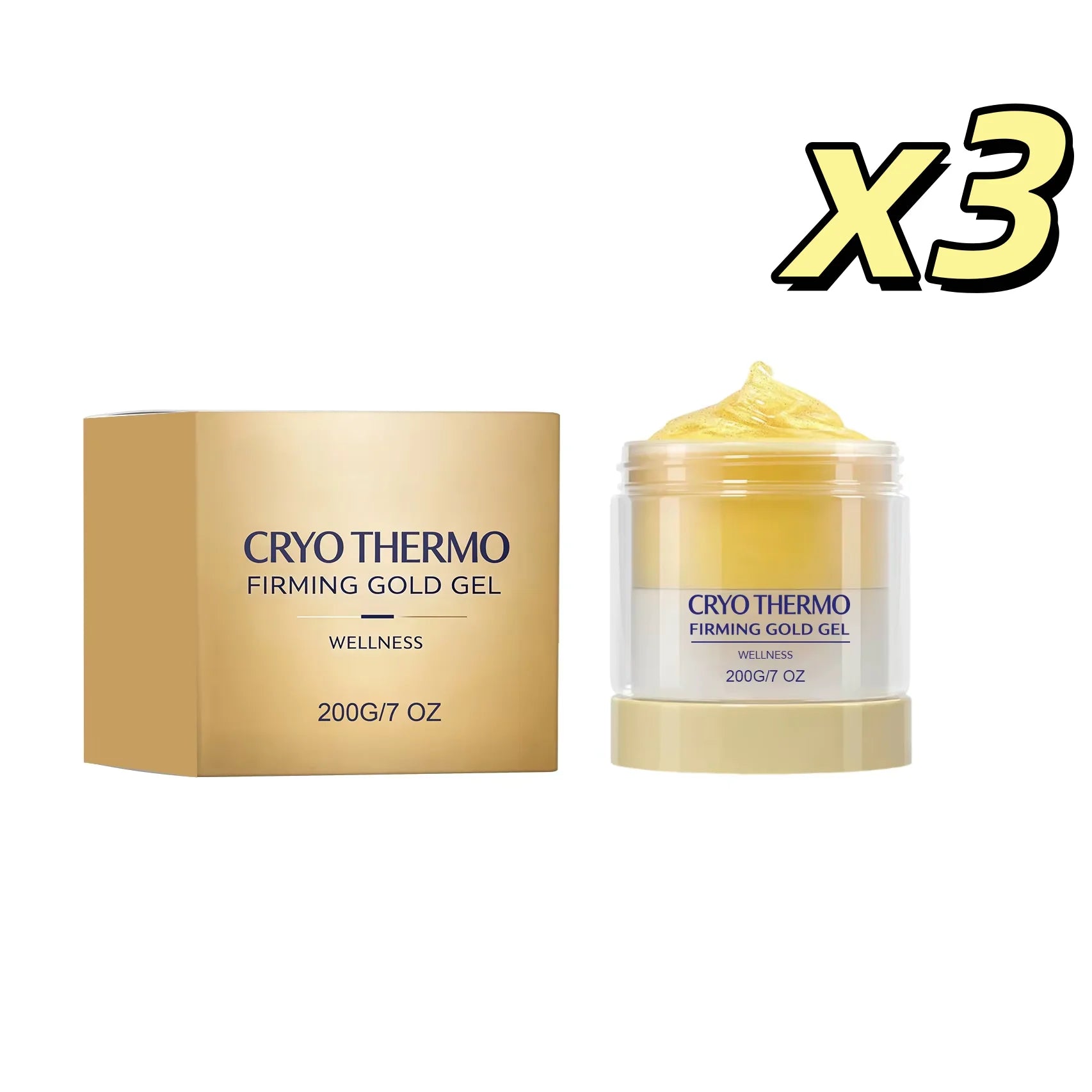 Cryo Thermo Firming Gold Gel – Body Tightening & Firming Gel Body Firming Gel Oasis Select 200g boxedx3pcs