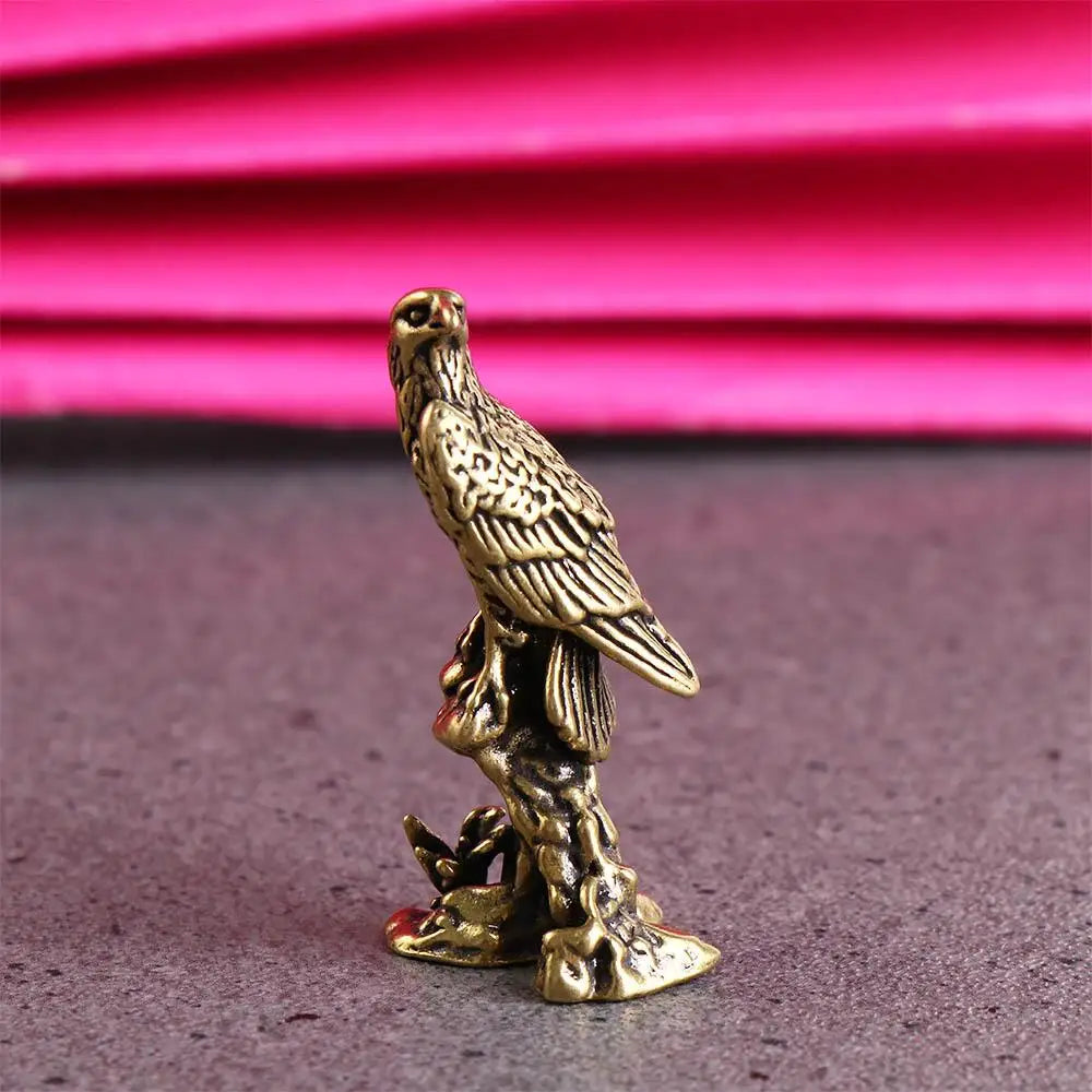 Copper Eagle Bird Figurine | Feng Shui Desk Ornament Statue