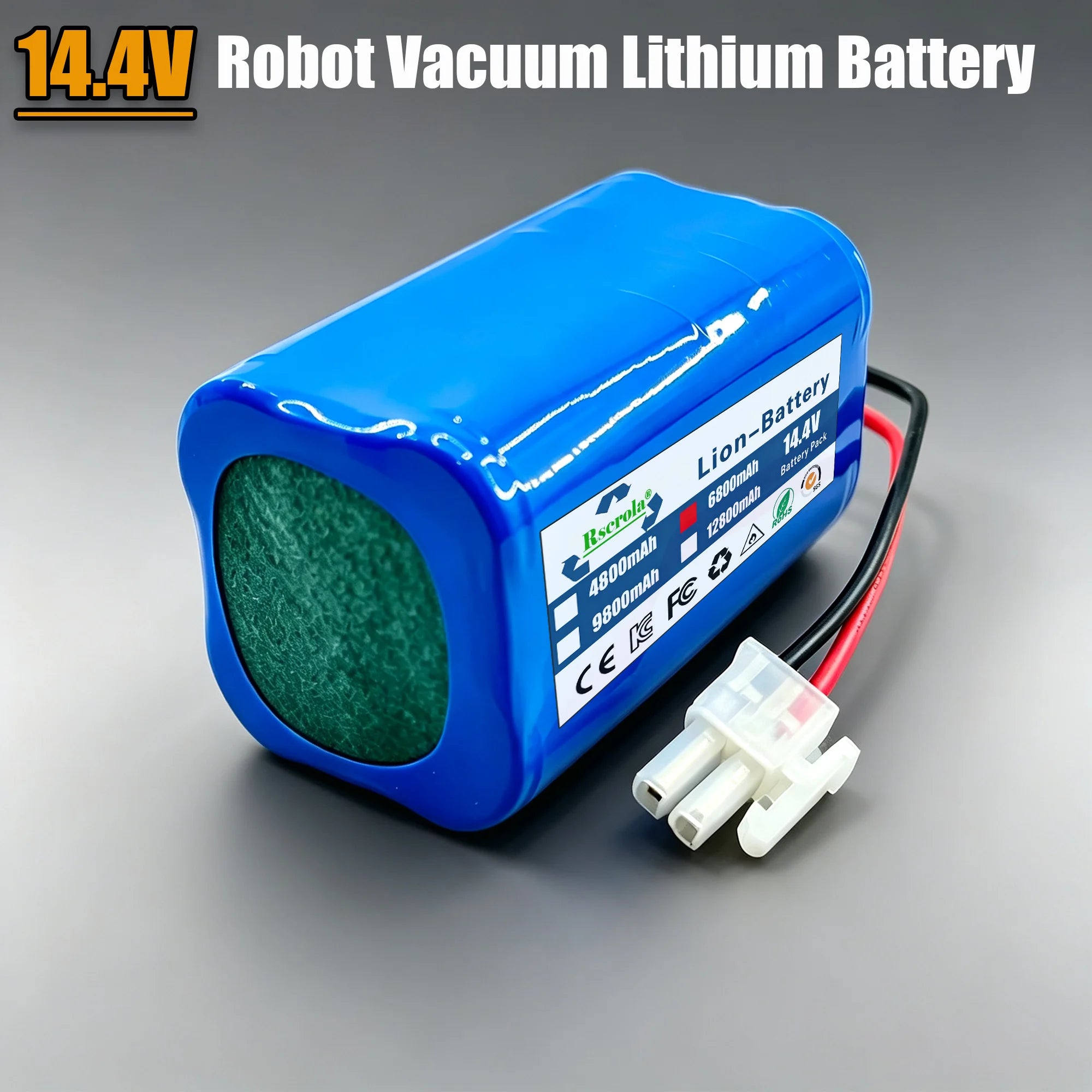 NEW 14.8V 6800mAh 14.4V 9800mAh Lithium Battery For ILIFE A4 A4s V7 A6 V7s Plus Robot Vacuum Cleaner ILife 4S1P real Capacity Oasis Select