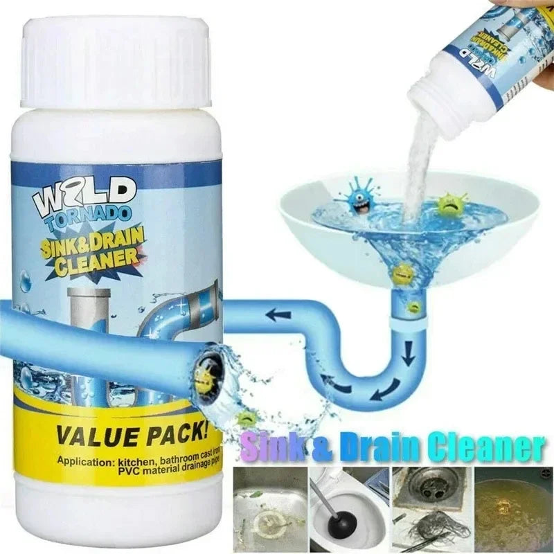 High Efficiency Sink Drain Cleaner Clog Remover Kitchen Sewer Power Pipe Channel Powder - Powerful Cleaning Tool for Home Oasis Select