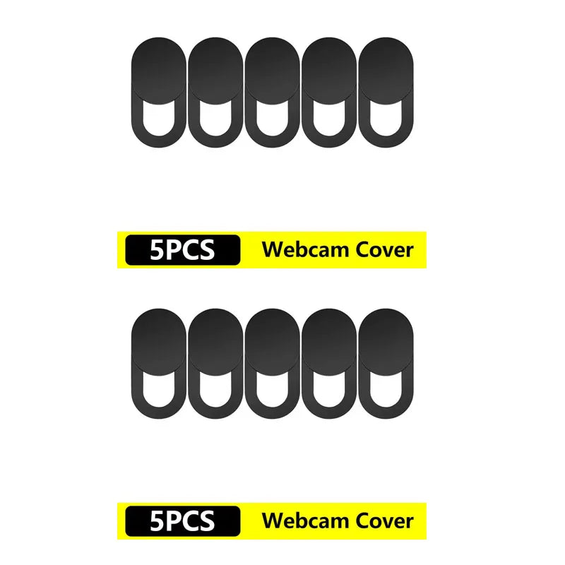 5/10/20pcs Universal Ultra-Thin Laptop Webcam Cover Shutter Antispy Camera Cover For Web Laptop Mobile Phone Lens Privacy Cover Oasis Select 10pcs Black