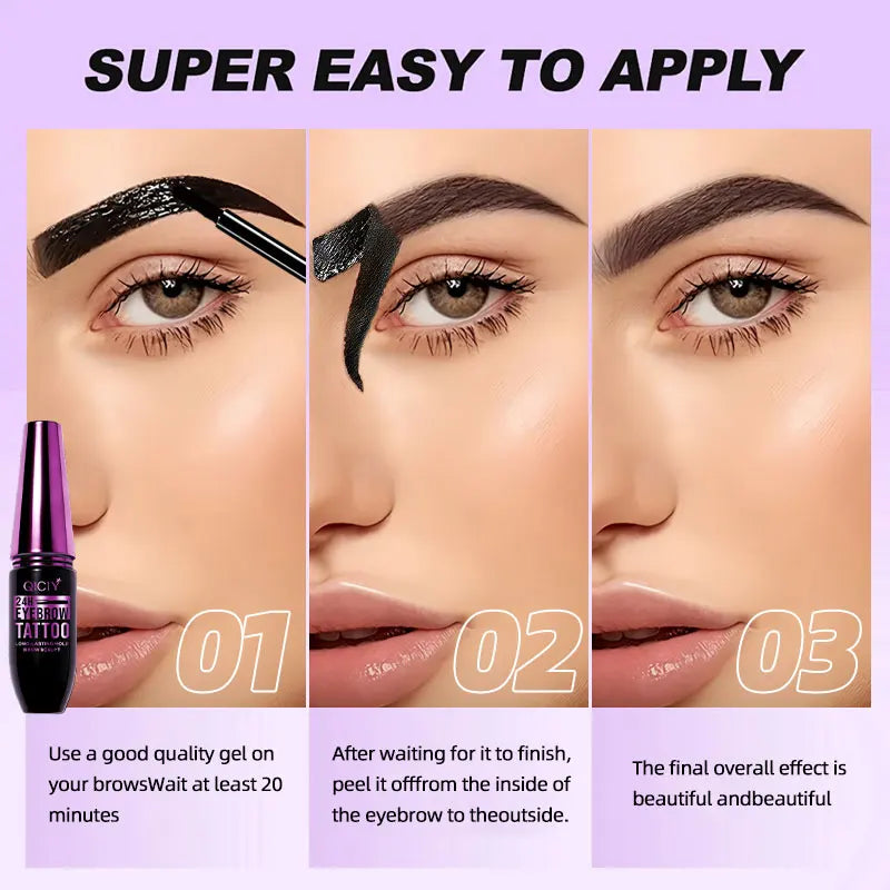 Waterproof Tear-Off Eyebrow Dye Cream – Long-Lasting Color Eyebrow Dye Cream Oasis Select