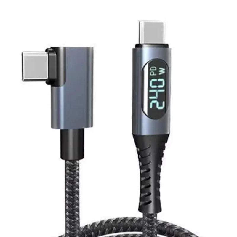 PD 240W Type C to Type C Cable Charging Cable USB4.0 40Gbps 8K@60Hz USB C Cable for PS5 Nintendo Switch Galaxy S22 MacBook Pro Oasis Select