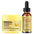 YOUNGCOME Vitamin E Cream & Serum Set - Anti-Aging Moisturizing Hydrating Face Care for All Skin Types 30/60ml Oasis Select 60and 60ml