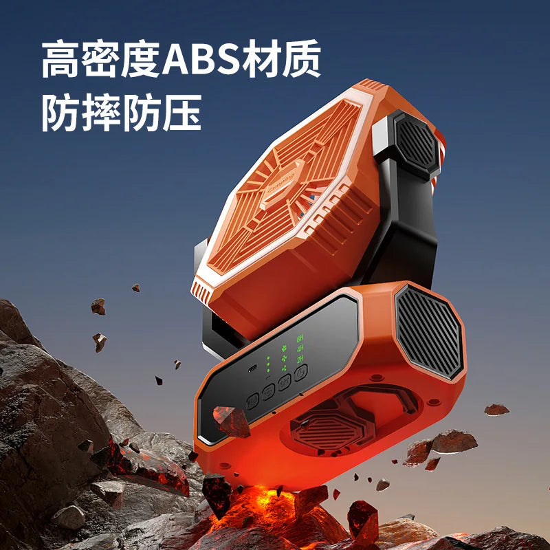 URGGU Rechargeable Camping Fan with LED Light & Remote