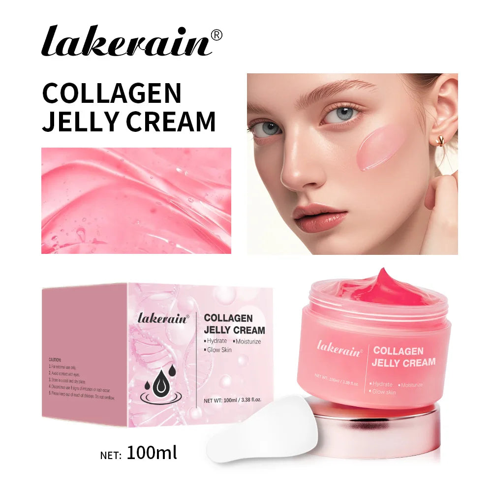 100ml Collagen Jelly Face Cream, Moisturizing Firming Anti-Aging, Brightening Wrinkle Remover Skin Care Oasis Select 100ml