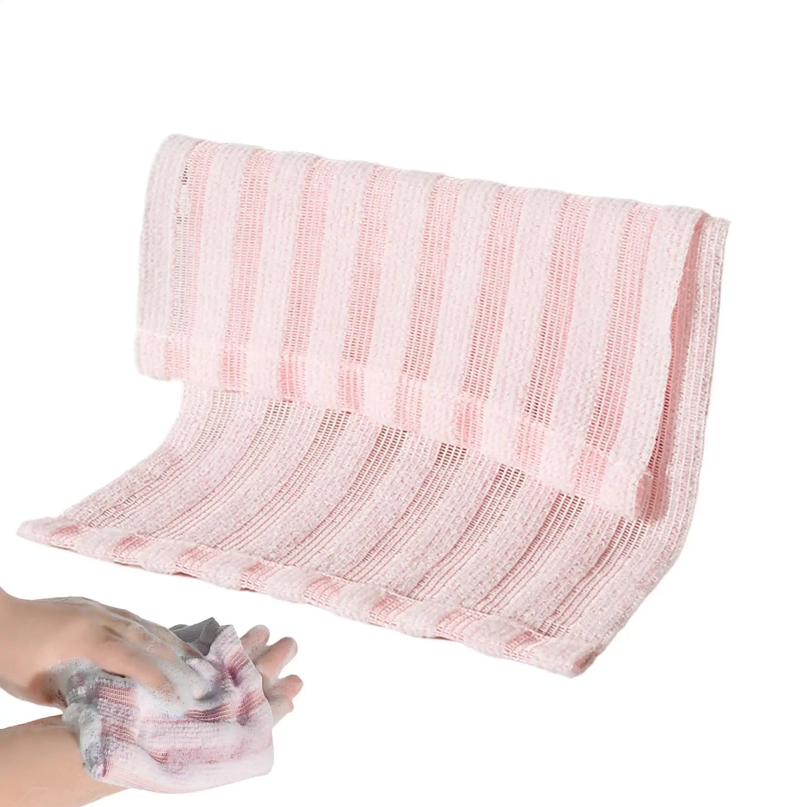 Exfoliating Towels Rubbing Washcloth Bath Towel for Back Towels Exfoliating Scrub Shower Sponge Body Bathroom Accessories Oasis Select