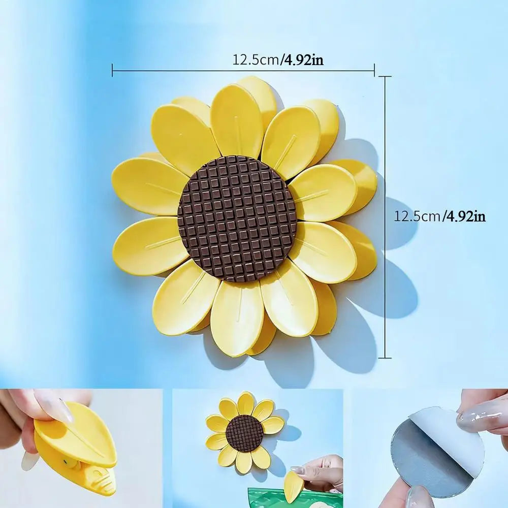Cute Chip Clips Airtight Reusable Decorative Sunflower 10 Pieces Food Bag Sealing Clips for Snacks Pasta Bread Cereal Seasoning Oasis Select Yellow