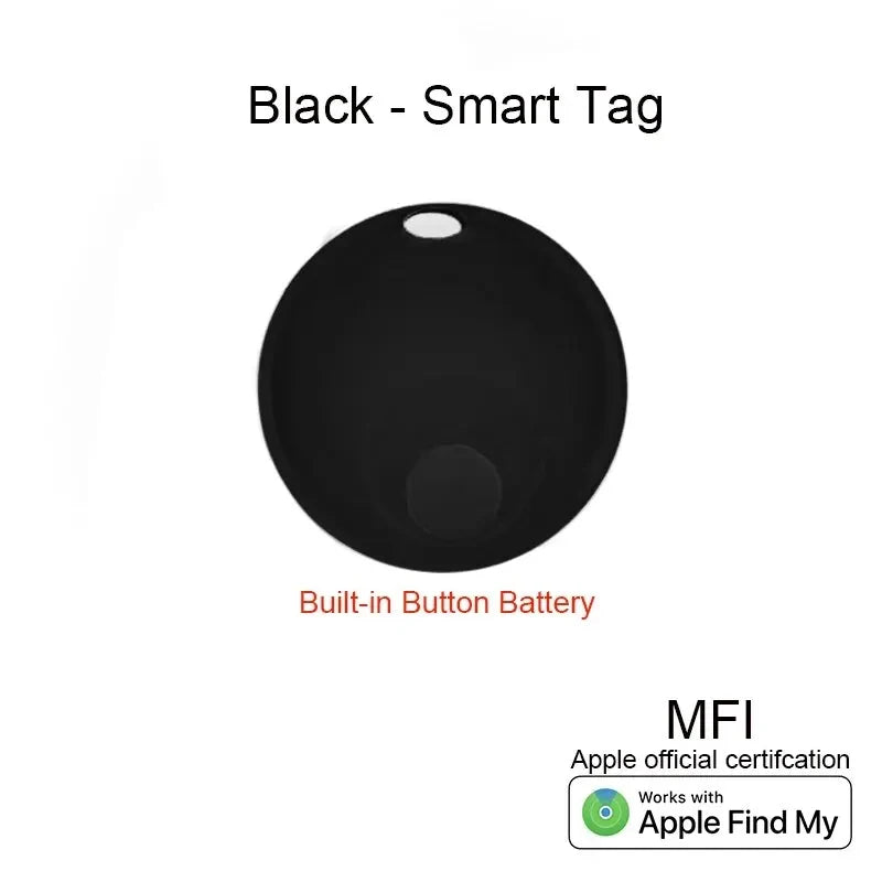 For Apple Find My Mini Bluetooth GPS Tracker Anti Lose Reminder Device Key Finder Pet Dog Kid Bag Wallet Car Locator Smart Tag Oasis Select Black