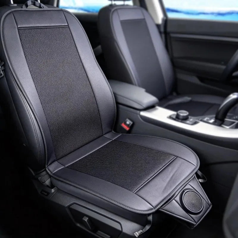Summer Car Cool Air Seat Cushion Refrigerated DC 12V/24V Car Seat Covers Set with Fan Fast Blowing Ventilation Seat Cooling Pat Oasis Select