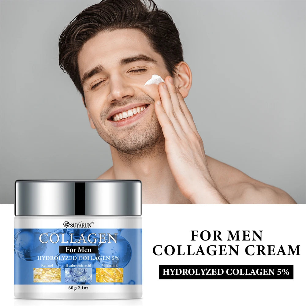 SUYARUN Collagen Men's Face Cream – Non-Greasy Moisturizer
