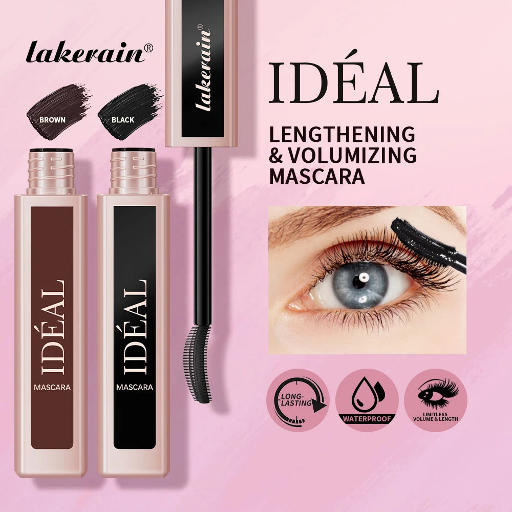 Lakerain Lengthening Volumizing Mascara Fan Shaped Makeup Effect Long Lasting Clump-Free Lashes Suitable for All Skin Tones Oasis Select