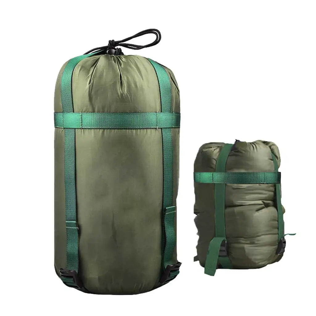 Durable Compression Bags Stuff Storage Sack for Outdoor Camping Sleeping Bag Compression Sack Clothes Stuff Bag Hammock Pouch Oasis Select army green