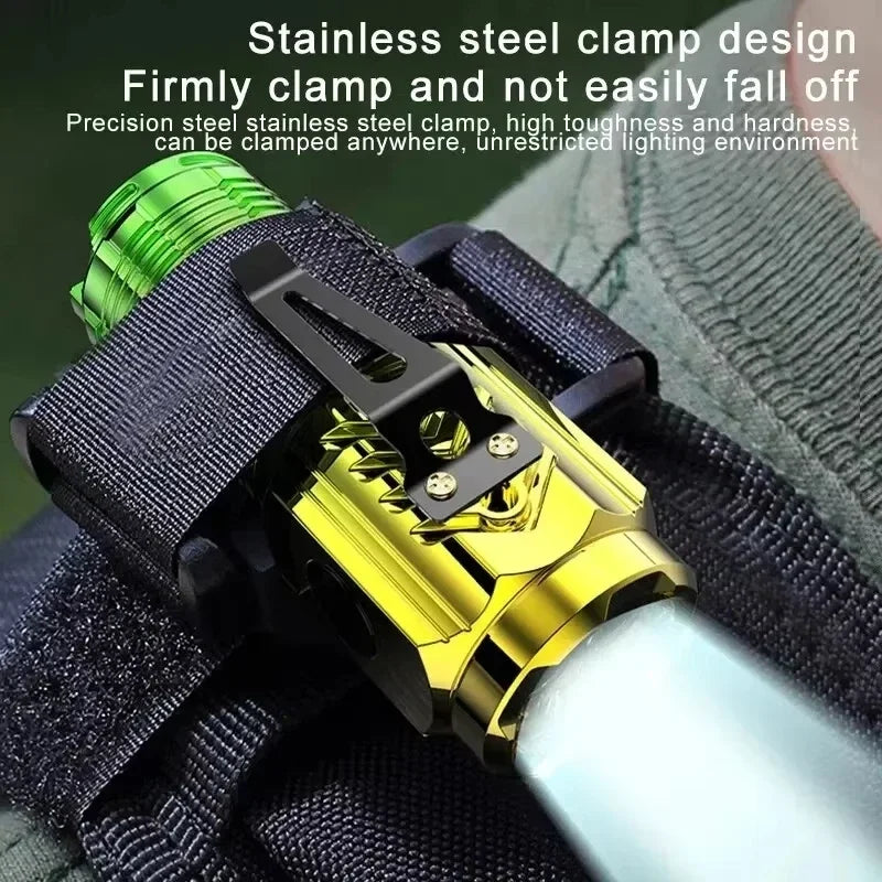 Mini Rechargeable LED Flashlight – 1000 Lumen, 5 Modes, Pen Clip