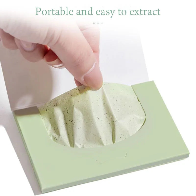Matcha Oil Absorbing Sheets 100-Pack – Anti-Grease Face Blotting Oil Blotting Sheets Oasis Select