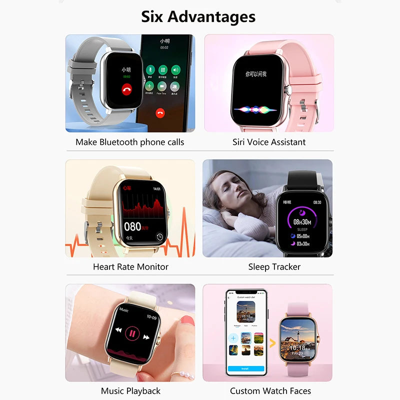 CRTORRS 1.83" Smart Watch – Fitness Tracker & Wireless Calls