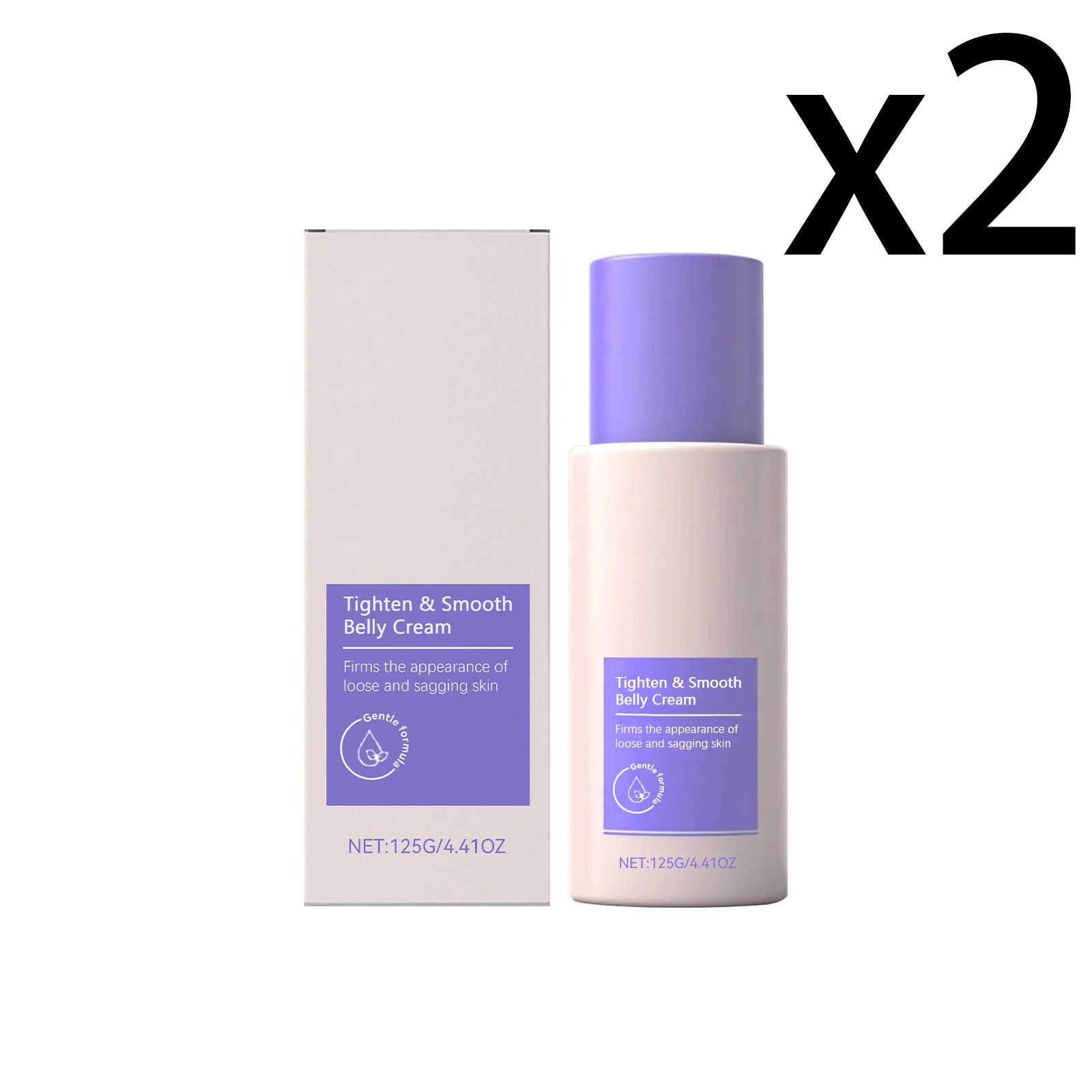 Rose Belly Tightening Cream – Firm Skin & Reduce Stretch Marks Body Firming Cream Oasis Select 2x125g
