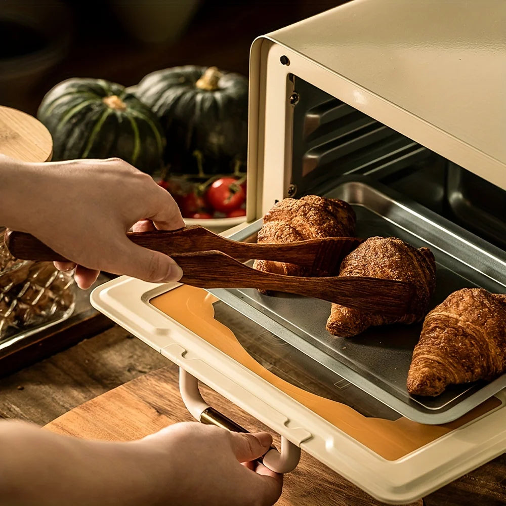 Wooden Tongs High-Temperature Resistant Tea Bag Clips Steak Fruit Bread Cooking Tool Handling BBQ Toaster Bacon Sugar Ice Tong Oasis Select