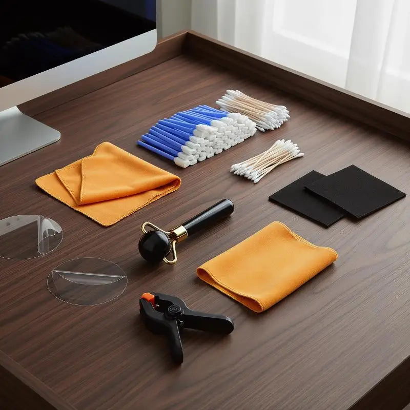 162-Piece Card Flattening & Cleaning Kit | Acrylic Rounds