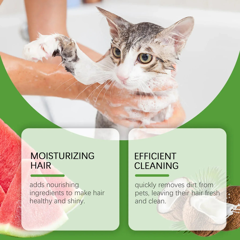 YEGBONG 2-in-1 Pet Shampoo Conditioner for Dog Moisturizing Hypoallergenic Long-Lasting Scent Coat Care Cleansing Bath Liquid Oasis Select